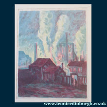 Load image into Gallery viewer, Original Colour Lithograph by Maximilien LUCE.  Factories (Usines) Published in Pan, Vol 4; 1898
