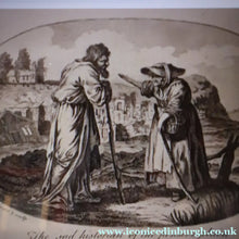 Load image into Gallery viewer, Rare 18th Century Drawing: The Sad Historian of the Pensive Plain (Illustration to Oliver Goldsmith's Poem) ENGRAVING
