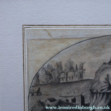 Load image into Gallery viewer, Rare 18th Century Drawing: The Sad Historian of the Pensive Plain (Illustration to Oliver Goldsmith's Poem). Pen and Grey Wash on Paper
