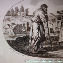 Load image into Gallery viewer, Rare 18th Century Drawing: The Sad Historian of the Pensive Plain (Illustration to Oliver Goldsmith's Poem) ENGRAVING
