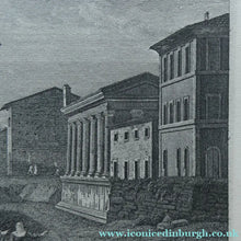 Load image into Gallery viewer, 18th Century Engraving by Franceso Morelli  / Francois Morel (1768–1832). The Church of the Sante Marie Del Sole or Temple of Vesta
