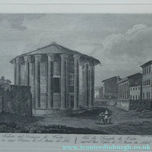 Load image into Gallery viewer, 18th Century Engraving by Franceso Morelli  / Francois Morel (1768–1832). The Church of the Sante Marie Del Sole or Temple of Vesta
