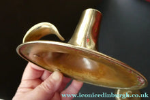 Load image into Gallery viewer, 1900s Antique Brass Arts and Crafts Candleholder or Chanberstick
