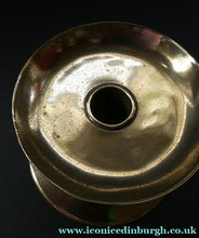 Load image into Gallery viewer, 1900s Antique Brass Arts and Crafts Candleholder or Chanberstick
