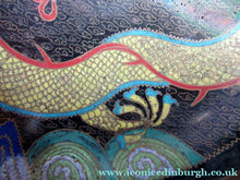 Load image into Gallery viewer, Antique 1900s Chinese Cloisonne Bowl with Yellow Dragon and Flaming Pearl
