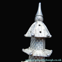 Load image into Gallery viewer, Beautifully Modelled Antique Chinese Export MINIATURE Solid Silver Pagoda Pepper Pot
