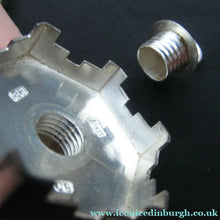 Load image into Gallery viewer, Beautifully Modelled Antique Chinese Export MINIATURE Solid Silver Pagoda Pepper Pot
