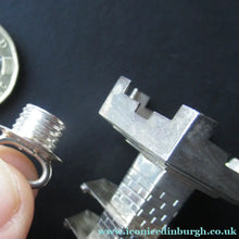 Load image into Gallery viewer, Beautifully Modelled Antique Chinese Export MINIATURE Solid Silver Pagoda Pepper Pot
