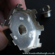 Load image into Gallery viewer, Beautifully Modelled Antique Chinese Export MINIATURE Solid Silver Pagoda Pepper Pot

