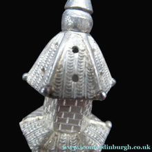 Load image into Gallery viewer, Beautifully Modelled Antique Chinese Export MINIATURE Solid Silver Pagoda Pepper Pot
