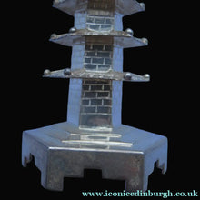 Load image into Gallery viewer, Beautifully Modelled Antique Chinese Export MINIATURE Solid Silver Pagoda Pepper Pot
