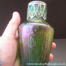 Load image into Gallery viewer, Antique Art Nouveau Kralik Iridescent Metal Glass Vases, Probably by Carl Stolzle
