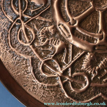 Load image into Gallery viewer, LARGE Early 20th Century Arts and Crafts Copper Decorative Tray or Wall Charger. 15 inches
