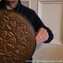 Load image into Gallery viewer, LARGE Early 20th Century Arts and Crafts Copper Decorative Tray or Wall Charger. 15 inches
