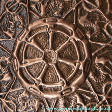 Load image into Gallery viewer, LARGE Early 20th Century Arts and Crafts Copper Decorative Tray or Wall Charger. 15 inches
