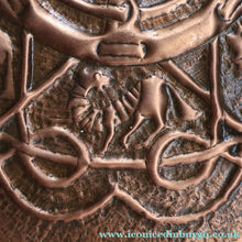 Load image into Gallery viewer, LARGE Early 20th Century Arts and Crafts Copper Decorative Tray or Wall Charger. 15 inches
