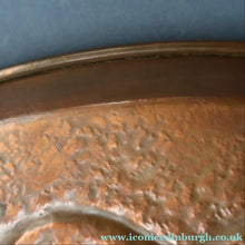 Load image into Gallery viewer, LARGE Early 20th Century Arts and Crafts Copper Decorative Tray or Wall Charger. 15 inches
