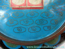 Load image into Gallery viewer, Antique Chinese  Cloisonne Bowl Five-toed Dragon Flaming Pearl  Tonghze Mark
