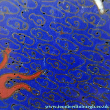Load image into Gallery viewer, Antique 1900s Chinese Cloisonne Dragon Bowl with Blue Ground
