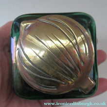 Load image into Gallery viewer, Antique 1900s Loetz Carl Stolzle Glass Inkwell Art Nouveau Waterlilies
