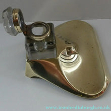 Load image into Gallery viewer, Rare Antique Real Bronze Geschutzt Ink Stand and Ink Well. With Secessionist Decoration
