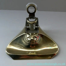 Load image into Gallery viewer, Rare Antique Real Bronze Geschutzt Ink Stand and Ink Well. With Secessionist Decoration
