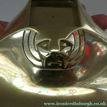 Load image into Gallery viewer, Rare Antique Real Bronze Geschutzt Ink Stand and Ink Well. With Secessionist Decoration
