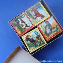 Load image into Gallery viewer, Antique Victorian 1900 Wooden Baby's Rattle Blocks Puzzle Game. Made in Germany
