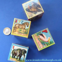 Load image into Gallery viewer, Antique Victorian 1900 Wooden Baby's Rattle Blocks Puzzle Game. Made in Germany
