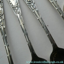 Load image into Gallery viewer, 1901 Edwardian Teaspoons and Silver Sugar Tongs
