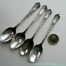 Load image into Gallery viewer, 1901 Edwardian Teaspoons and Silver Sugar Tongs
