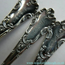 Load image into Gallery viewer, 1901 Edwardian Teaspoons and Silver Sugar Tongs
