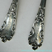 Load image into Gallery viewer, 1901 Edwardian Teaspoons and Silver Sugar Tongs
