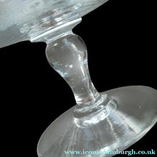 Load image into Gallery viewer, 1901 Glasgow International Exhibition Antique Glass Souvenir Footed Sundae Dish
