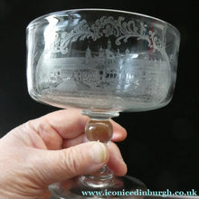 Load image into Gallery viewer, 1901 Glasgow International Exhibition Antique Glass Souvenir Footed Sundae Dish
