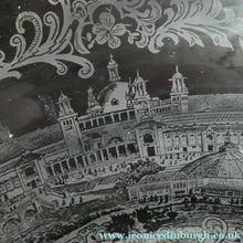 Load image into Gallery viewer, 1901 Glasgow International Exhibition Antique Glass Souvenir Footed Sundae Dish
