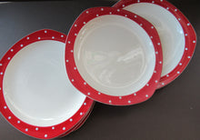 Load image into Gallery viewer, 1950s Red Domino Midwinter Stylecraft Dinner Plate
