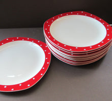 Load image into Gallery viewer, 1950s Red Domino Midwinter Stylecraft Dinner Plate
