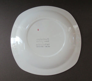 1950s Red Domino Midwinter Stylecraft Dinner Plate