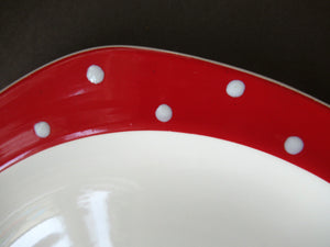 1950s Red Domino Midwinter Stylecraft Dinner Plate