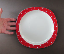 Load image into Gallery viewer, 1950s Red Domino Midwinter Stylecraft Dinner Plate
