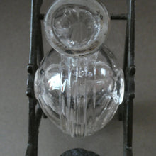 Load image into Gallery viewer, Aesthetic Movement. Antique Cast Iron Inkwell and Dip Pen Stand with Glass Snail Inkwell
