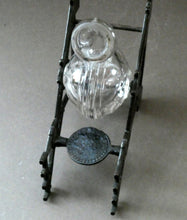 Load image into Gallery viewer, Aesthetic Movement. Antique Cast Iron Inkwell and Dip Pen Stand with Glass Snail Inkwell
