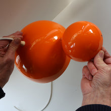 Load image into Gallery viewer, Genuine Vintage DANISH 1960s VERNER PANTON Pendant &quot;Flowerpot&quot; Metal Lampshade. Tangerine Enamel Finish
