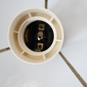 Genuine Vintage DANISH 1960s VERNER PANTON Pendant "Flowerpot" Metal Lampshade. Tangerine Enamel Finish