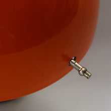 Load image into Gallery viewer, Genuine Vintage DANISH 1960s VERNER PANTON Pendant &quot;Flowerpot&quot; Metal Lampshade. Tangerine Enamel Finish
