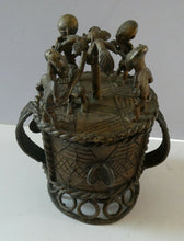 Load image into Gallery viewer, 1920s African Ghana Ashanti Gold Pot. Lidded Kuduo
