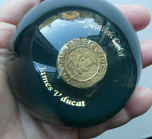 Load image into Gallery viewer, Scottish Gold James V Ducat Copy Resin Paperweight ScotGold of Banchory

