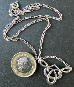 Scottish Silver Small Tudor Design Pendant or Necklace Designed by Ola Gorie, Orkney Isles