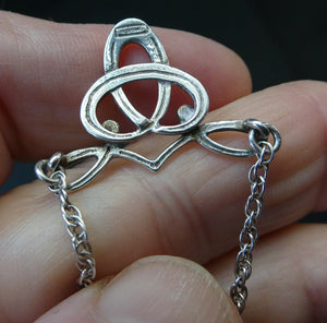 Scottish Silver Small Tudor Design Pendant or Necklace Designed by Ola Gorie, Orkney Isles